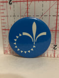 Quebec Logo  Button Pinback