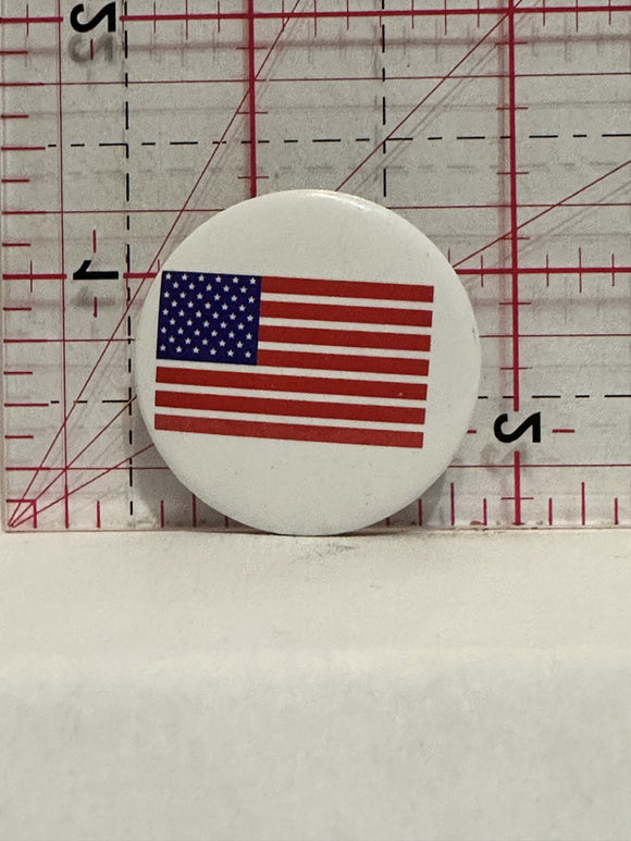 USA American Flag Button Pinback