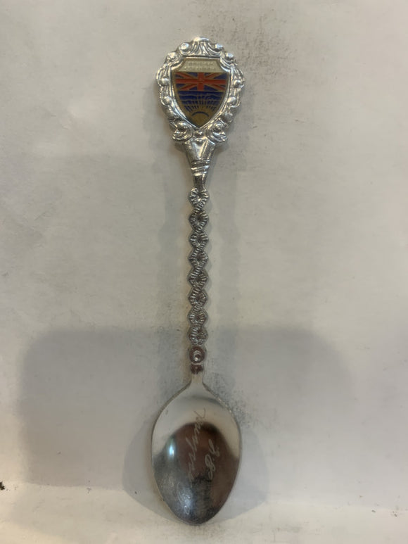Rossland BC British Columbia Crest Emblem Souvenir Spoon