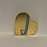 Planet on a Heart Lapel Hat Pin