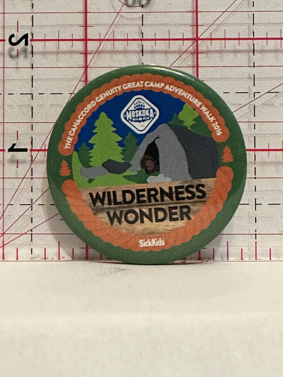 The Canaccord Genuity Great Camp Adventure Walk 2016 Button Pinback