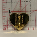Planet on a Heart Lapel Hat Pin