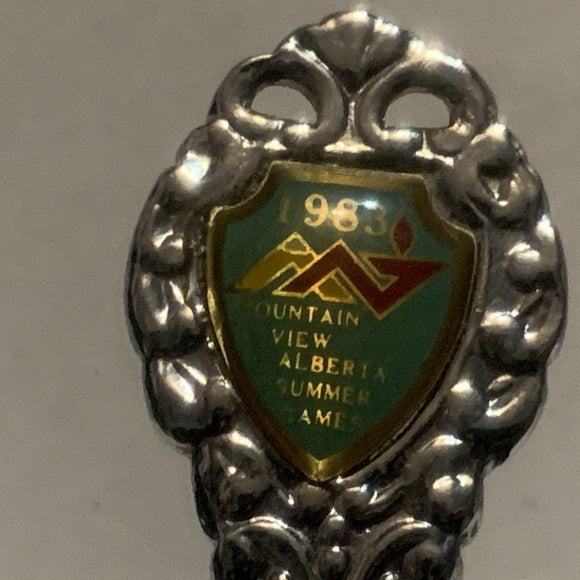 1983 Mountain View Alberta Summer Games Collectable Souvenir Spoon ED