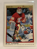 #126 Mike Vernon  Calgary Flames 1990-91 Premier O-Pee-Chee Hockey Card