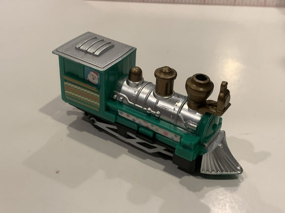 Green Silver Santa Train Engine Toy Car Vehicle