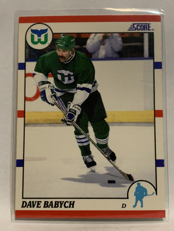 #172 Dave Babych Hartford Whalers 1990-91 Score Hockey Card