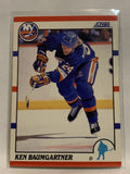 #265 Ken Baumgartner New Islanders 1990-91 Score Hockey Card