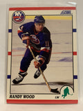 #119 Randy Wood New York Islanders 1990-91 Score Hockey Card