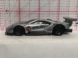 Silver Borla 2016 Ford GT Race DTW92 2016 M44 Hot Wheels Diecast Car