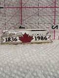 Train Engine Canada 1836 1986  Lapel Pin