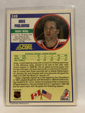 #249 Greg Paslawski Winnipeg Jets 1990-91 Score Hockey Card