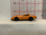 Orange Sports Racer Unbranded Loose Diecast Car 1/64 ID