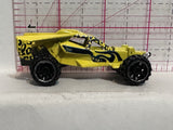 Yellow Dune Buggy X1621 H19 2012  Hot Wheels Diecast Car