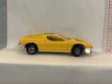Yellow 2001 Sports Racer Unbranded Loose Diecast Car 1/64 ID