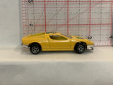 Yellow 2001 Sports Racer Unbranded Loose Diecast Car 1/64 ID
