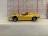Yellow 2001 Sports Racer Unbranded Loose Diecast Car 1/64 ID