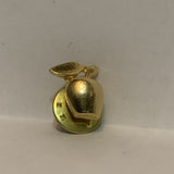 Golden Apple Lapel Hat Pin