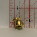 Golden Apple Lapel Hat Pin