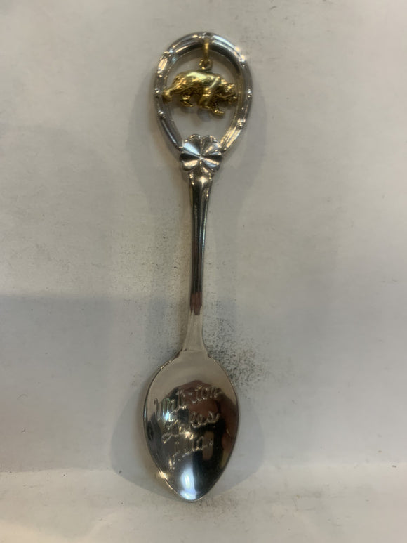 Waterton Lakes Alta Bear Alberta Souvenir Spoon