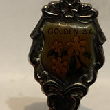 Golden BC Dogwood Flower Collectable Souvenir Spoon BX