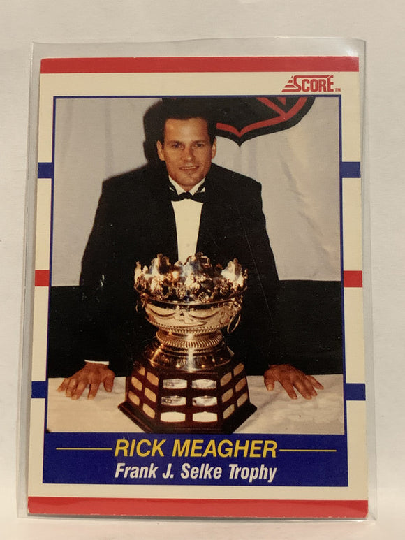 #359 Rick Meagher Frank J Selke Trophy St Louis Blues 1990-91 Score Hockey Card