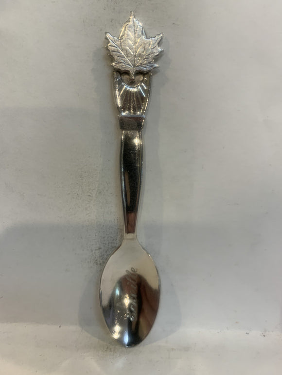 Eckville Maple Leaf Alberta Souvenir Spoon