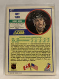 #137 Tony Tanti Pittsburgh Pengiuns 1990-91 Score Hockey Card