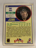 #137 Tony Tanti Pittsburgh Pengiuns 1990-91 Score Hockey Card