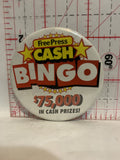 Free Pass Cash Bingo  Button Pinback