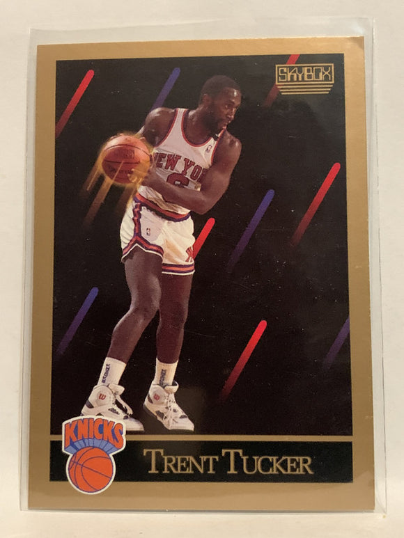 #193 Trent Tucker New York Knicks 1990 Skybox Basketball Card