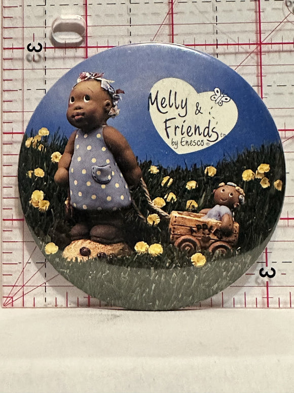 Melly & Friends by Enesco Button Pinback