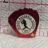 Minor Baseball Association Red Deer Glove  Lapel Pin