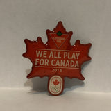 2014 Olympics Canadian Tire We All Play for Canada Lapel Hat Pin