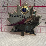 Rockyford Alberta Lions Club Canada Pheasent  Lapel Pin