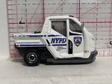 White NYPD Police Parking K04 CFV76 2014  Matchbox Diecast Car