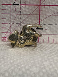 Bulldog Wearing a Cowboy Hat  Lapel Pin