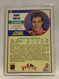 #45 Randy Moller New York Rangers 1990-91 Score Hockey Card