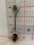 Cross Stitch Flowers Souvenir Spoon