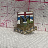 Rocky Mountain House Alberta Crest Logo  Lapel Pin