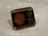 Shell Calgary 1988 Winter Olympics Logo Lapel Hat Pin