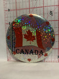 Canada Flag Sparkles Button Pinback