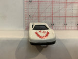 White GTB Sports Racer Unbranded Loose Diecast Car 1/64 ID