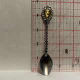July Cornflower Flower Collectable Souvenir Spoon EF