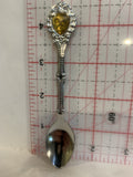 September Aster Flower Souvenir Spoon