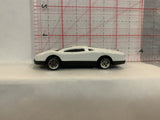 White GTB Sports Racer Unbranded Loose Diecast Car 1/64 ID