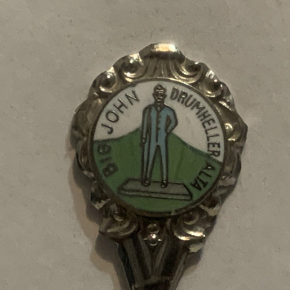 Big John Drumheller Alta Alberta Mascot Collectable Souvenir Spoon EF