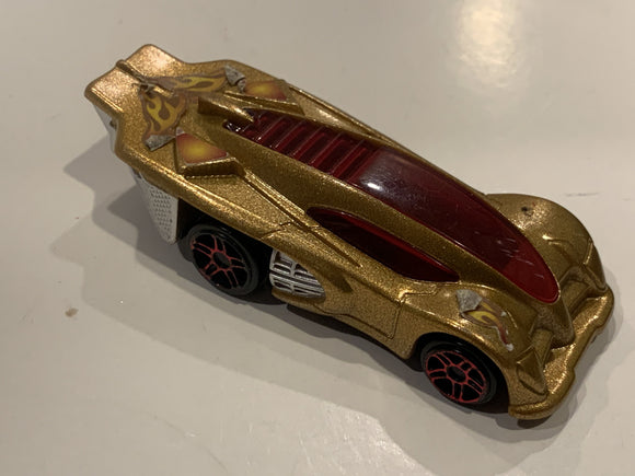 Golden Sidedrift Mcdonalds Hot Wheels Toy Car Vehicle