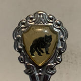 Radium Hot Springs British Columbia Wolf Collectable Souvenir Spoon BY