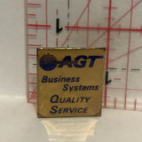 AGT Business Systems Quality Service Lapel Hat Pin
