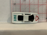White GTB Sports Racer Unbranded Loose Diecast Car 1/64 ID